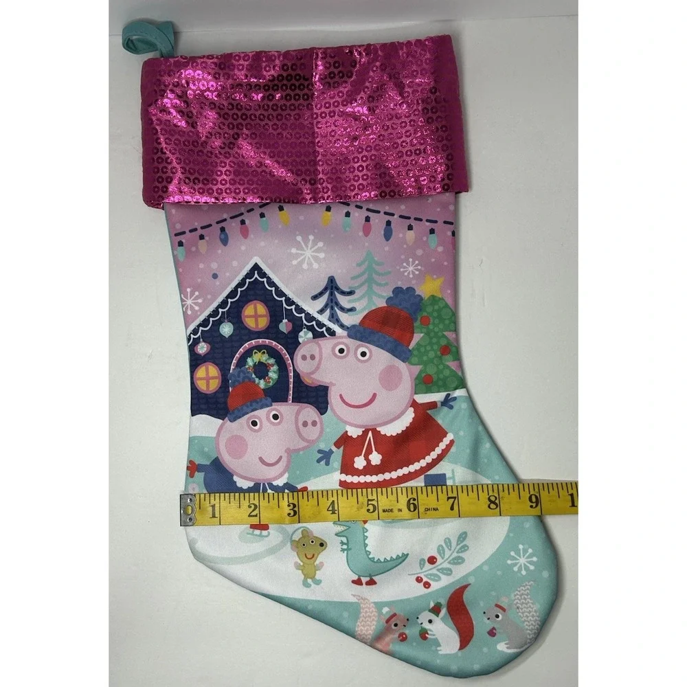 Peppa Pig George Holiday Christmas Stocking Sock 7x 16